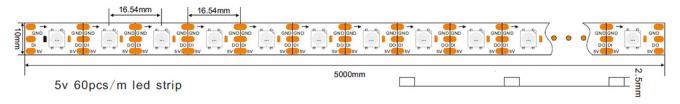 Luzes de tira flexíveis endereçáveis APA102C do diodo emissor de luz de APA102 Digitas Rgb IC construído dentro