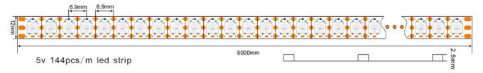Luzes de tira flexíveis endereçáveis APA102C do diodo emissor de luz de APA102 Digitas Rgb IC construído dentro