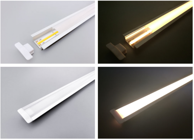 Manche o diodo emissor de luz alto livre/M do lúmen 24V 384 da luz de tira do diodo emissor de luz da ESPIGA da microplaqueta de aleta 3 anos de garantia