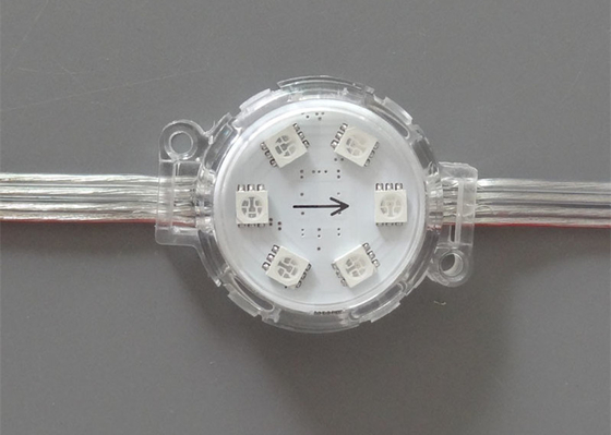 A tampa transparente endereçável do diâmetro impermeável de DC24V UCS1903 IC 40mm expôs a lâmpada do diodo emissor de luz