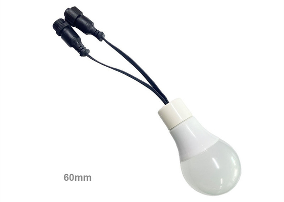A lâmpada impermeável DMX RGB do pixel do diodo emissor de luz do Natal IP65 ilumina o bulbo 60mm do diodo emissor de luz