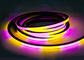 12V 24V Flexível RGB LED Neon Light 16x16mm 20x20mm Preto Cor Adressável