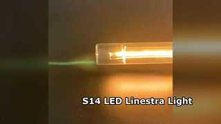 Tubo de filamento revestido de vidro S14-LED, Linestra