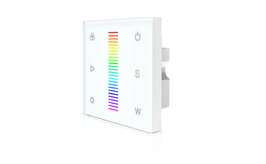 Controlador sensível alto do diodo emissor de luz RGBW do tela táctil fixado na parede com multi modo