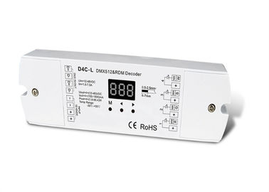 4 do diodo emissor de luz constante da corrente/Dmx do motorista do diodo emissor de luz do canal DMX controlador da tira para a lâmpada do RGB
