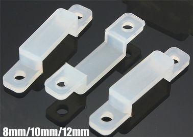 Transparent LED Strip Light Connectors 8mm / 10mm / 12mm With Silicone Material