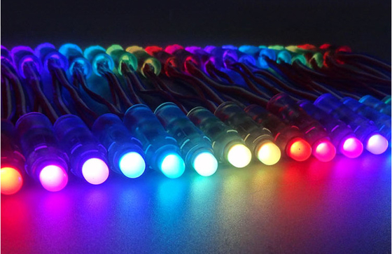 luzes de Natal conduzidas multicoloridos 12mm endereçáveis WS2811 de 9mm Dmx 1903 com 3 fios