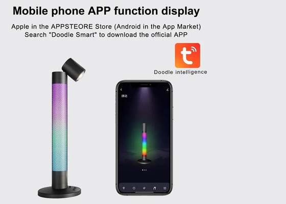 Aplicativo Smart Graffiti Lâmpada de escritório criativa LED Atmosfera Luz Trabalho Leitura Lâmpada noturna ao lado da cama