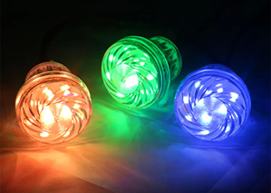 24v RGB WS2811/UCS1903 LED Luz de diversão Luz Pixel Cabochon LED 60mm 18 Leds