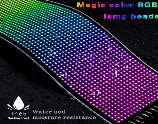 App Control LED Sign Board 20*64 Flexível USB Programável Custom Scrolling Message Sinais de carro Display Digital