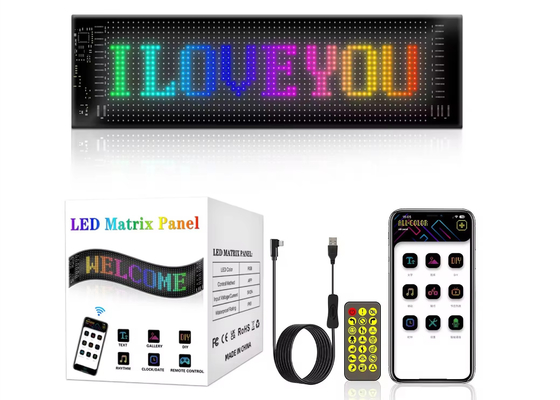 Ecrã LED suave Marca Publicidade Promoção Ecrã RGB Cor APP Inteligente Programação Interior LED sinal