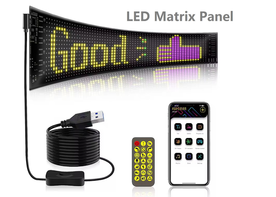 Ecrã LED suave Marca Publicidade Promoção Ecrã RGB Cor APP Inteligente Programação Interior LED sinal