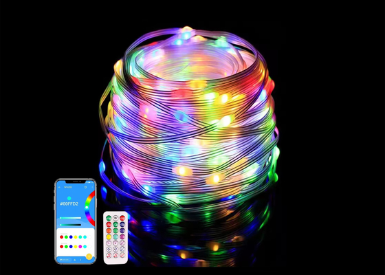 APP Smart String Lights LED à prova d'água Decoração de Natal Fairy String Lights USB Smart Remote Control