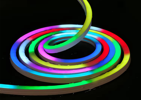 Custom RGBW LED Neon Strip Sign Flex Lights DMX sinal 24V IP67 à prova d'água para decoração interior e exterior 1616mm