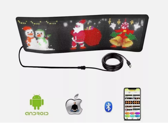 DIY LED Sign Matrix Panel Screen APP Control For Shop Billboard Bar Carro NOVO Tamanho 1696 Plus