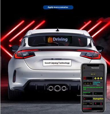 Smart Car Sticker 120x595mm RGB Dinâmico LED Caminhão Demon Eye Light Para Smart Display Exterior IP65