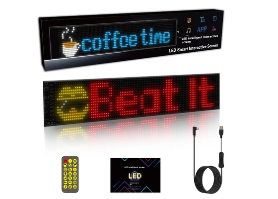 Smart Car Sticker 120x595mm RGB Dinâmico LED Caminhão Demon Eye Light Para Smart Display Exterior IP65