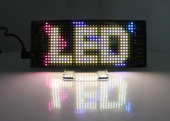 Modos personalizados sinais de animação LED para caminhão 5VDC USB/2A Scrolling Text 120x595mm tela de exibição