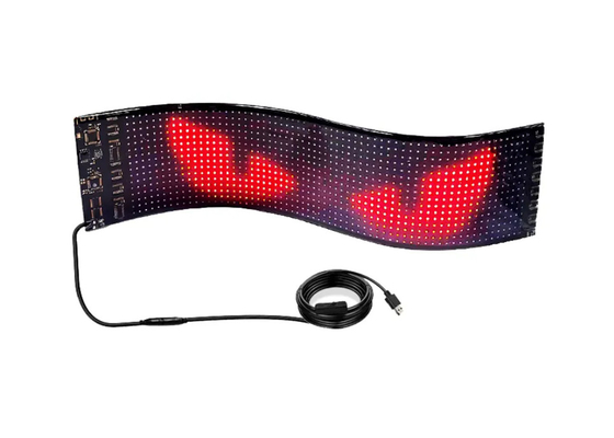 Caminhão Devil Eye LED Screen Car Light Caminhão Dinâmico LED Light Smart Car Sticker painel LED programável para pára-brisas de caminhão