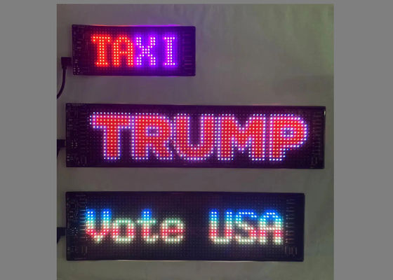 Display de janela de táxi LED LED para publicidade de automóveis Design personalizável para JDM, publicidade de automóveis