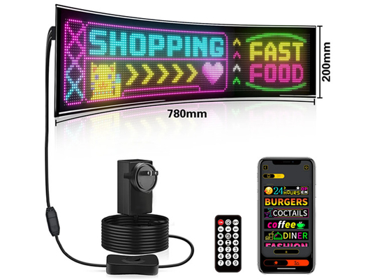 32*160 Rolagem de linha dupla colorida Sinal de luz LED para LED Publicidade LED Plata