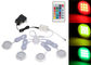 Dimmable Remote Control Illuminator Led Lights Slim Round Shape RGB Under Cabinet Light Kit