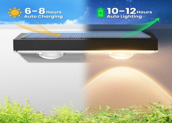 IP67 Waterproof RGB Home Solar - Powered Fence Lamp for Decoration