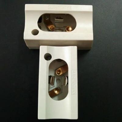 Luz linear S14s S14d Base Lâmpada de linha fluorescente Portador de lâmpada lâmpada incandescente Socket LED