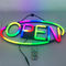 Sinal aberto da barra de néon impermeável do diodo emissor de luz Flex Light Magic Color Shop