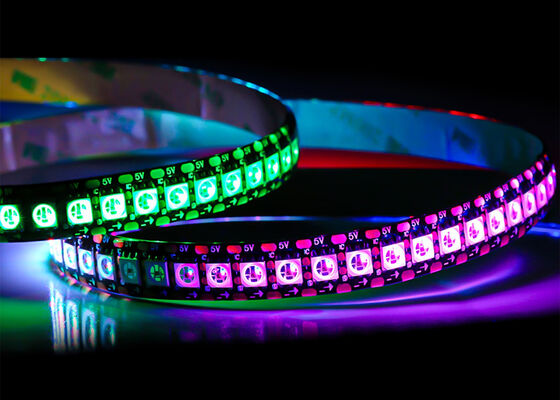 HD107S 5V Full Color Smart Pixel LED Strip 144led SMD5050 RGB Strip de luz de jogo digital individual endereçável