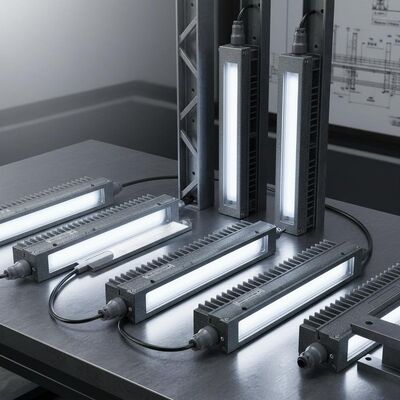 Iluminação LED de Alumínio IP65 Projetada para Aplicações Industriais com Fonte de Luz LED e Carcaça Robusta